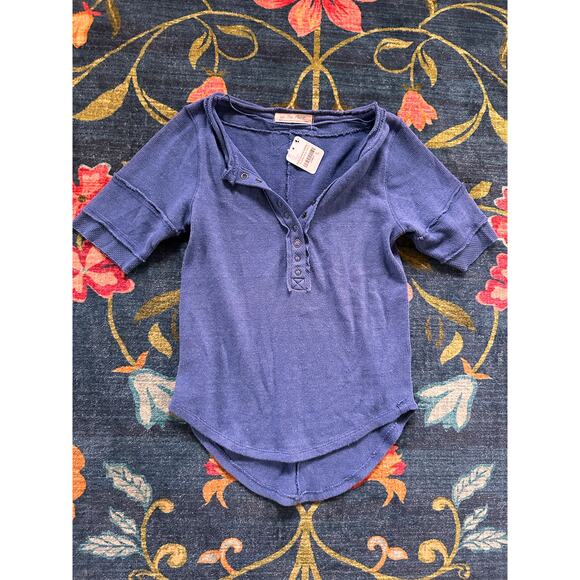 NWT Free People On The Run Henley Top Size Small - Picture 2 of 5